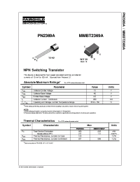 Datasheet PN2369A manufacturer Fairchild